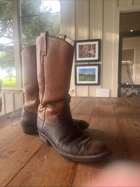 Men's or Women’s handmade Two-Tone Brown Leather Western Boots